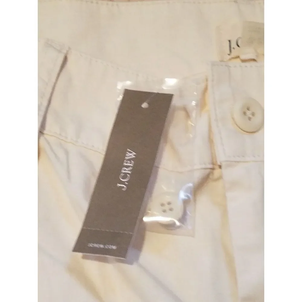 J Crew Cargo Pants Womens‎ 32 Natural Beige Ripstop Cotton Wide Leg BW538